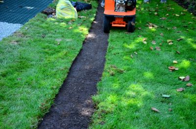 Remove the Top Layer of Grass, Soil, and Roots!
